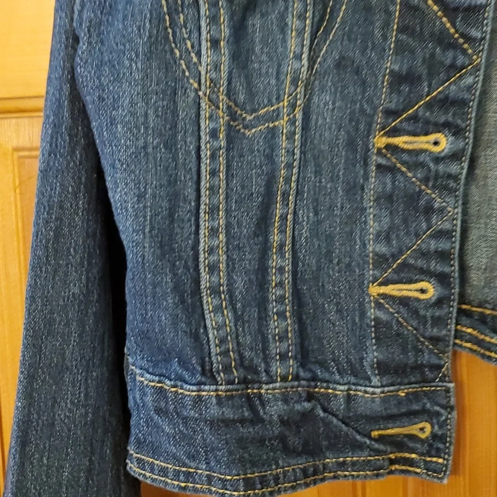 Cherokee Girls‎ Buttondown Denim Jean Jacket in Dark Wash Size Medium (7-8)